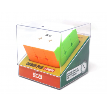 CUBO MÁGICO 3X3X3 CUBER PRO 3 COLOR PROFISSIONAL CUBER BRASIL ATA-PRO3-CO